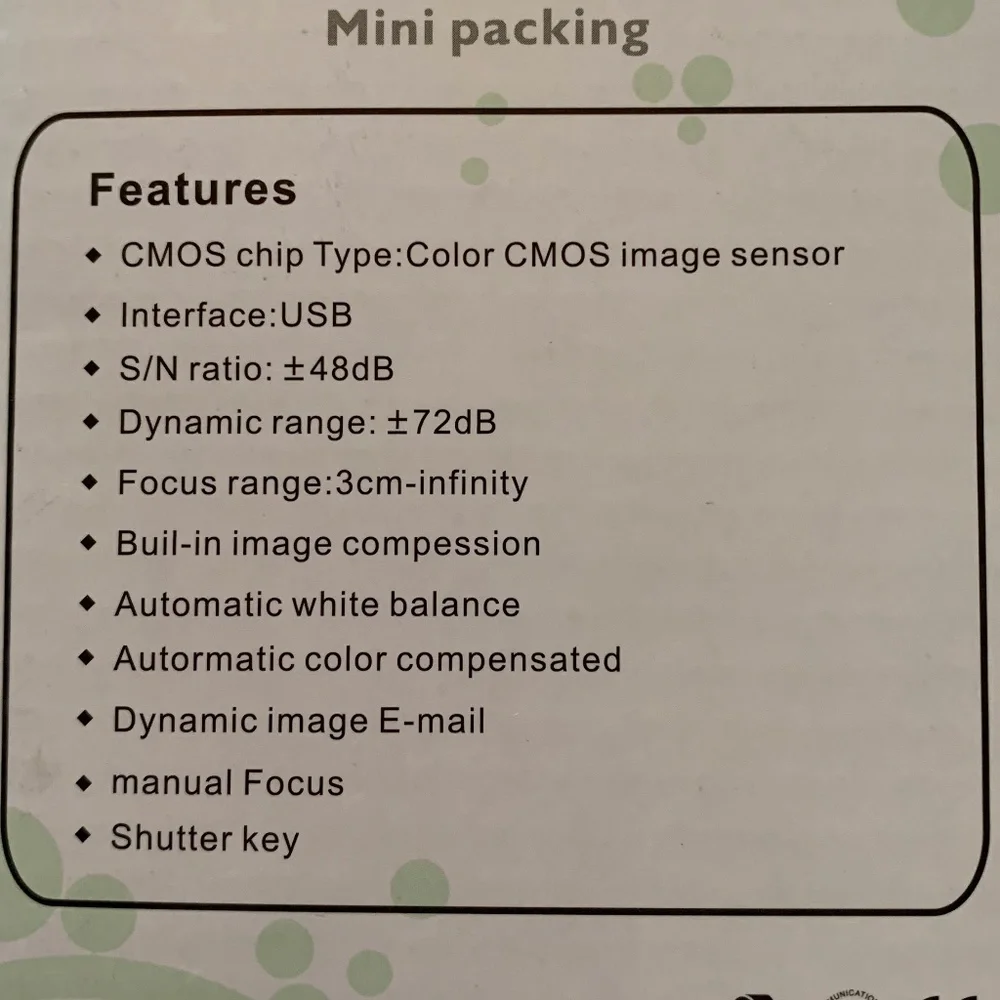 NIB! PC Camera!